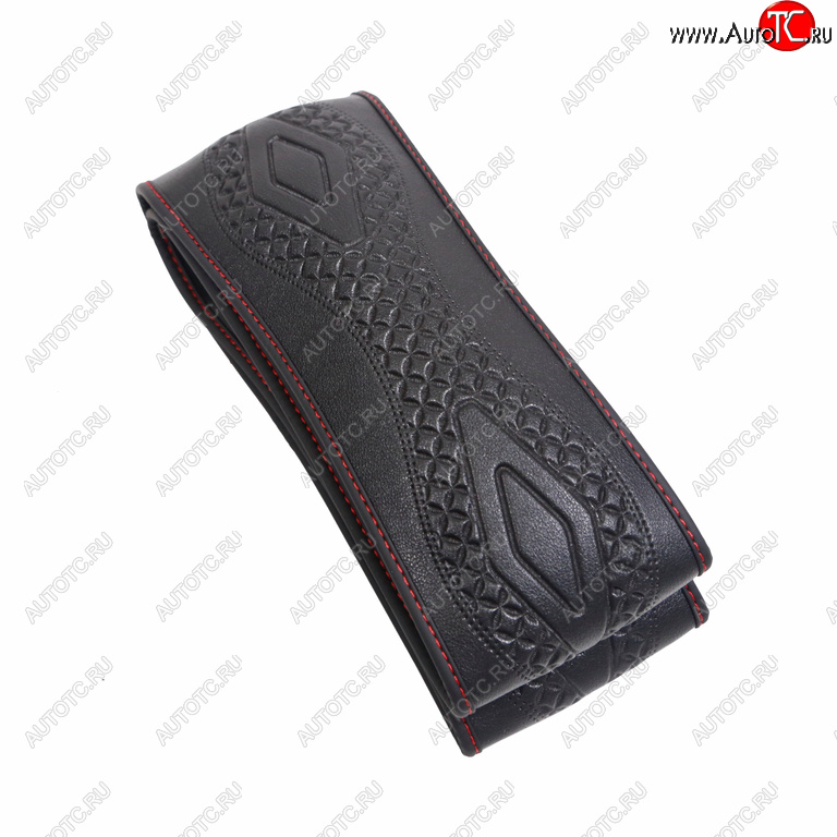 459 р. Оплетка руля (M) 37-39см черная экокожа тиснение сшивная Houston SENATOR SENATOR opls2301  с доставкой в г. Кемерово