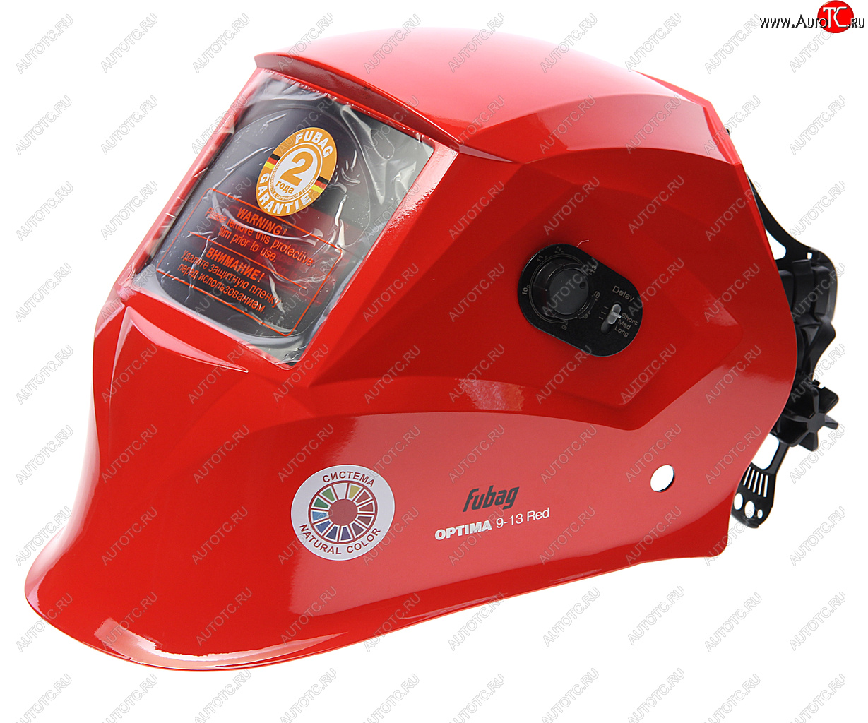 5 449 р. Маска сварщика регулировка затемнения (хамелеон) FUBAG FUBAG optima 9.13 red  с доставкой в г. Кемерово