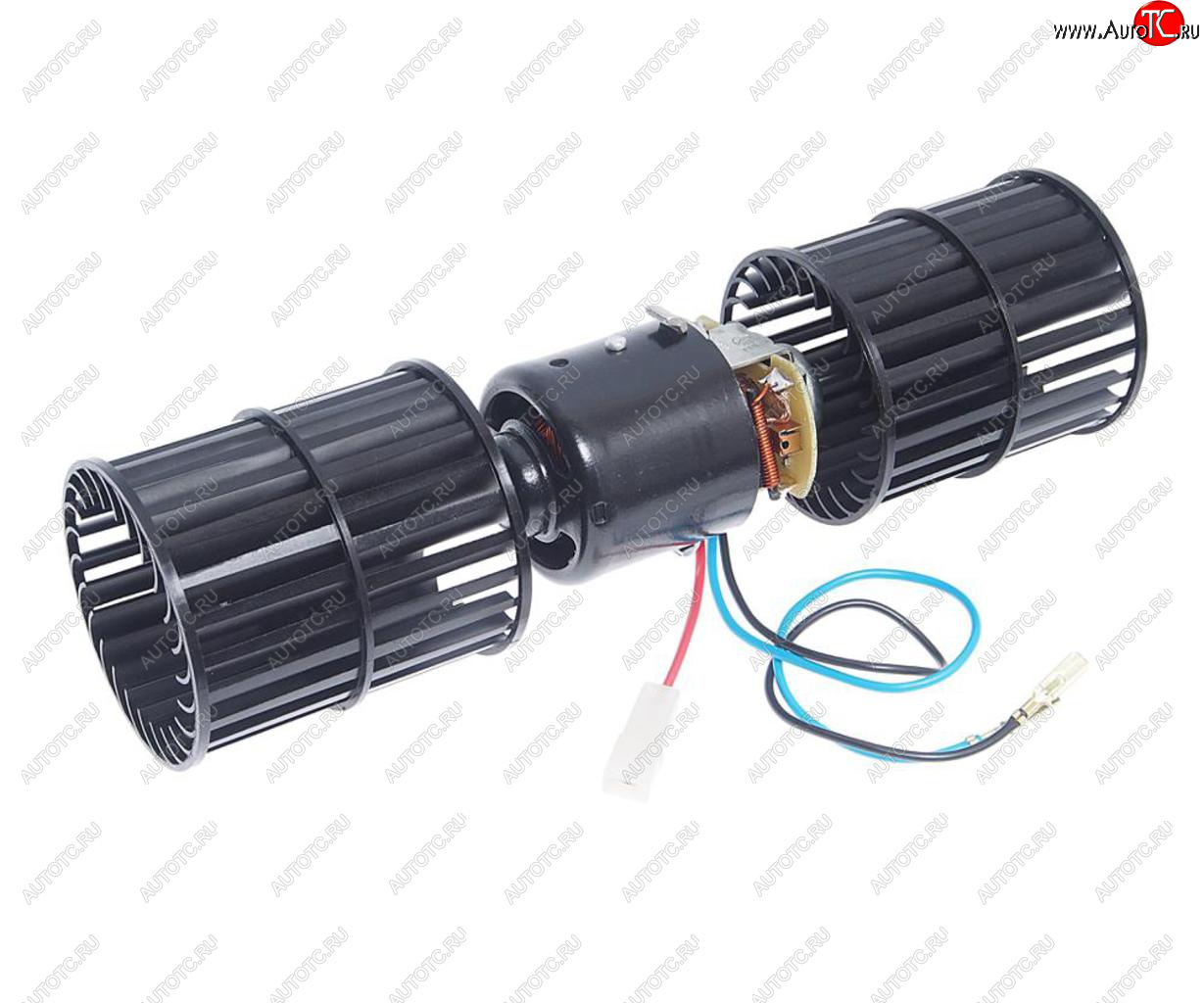 2 869 р. Мотор отопителя ГАЗ,ПАЗ 24V (2 крыльчатки,2 шкива) (для отопителя ОС-7-У2-24-00-16) в сборе МЗКО МЗКО ос-7.001.00.00-24  с доставкой в г. Кемерово