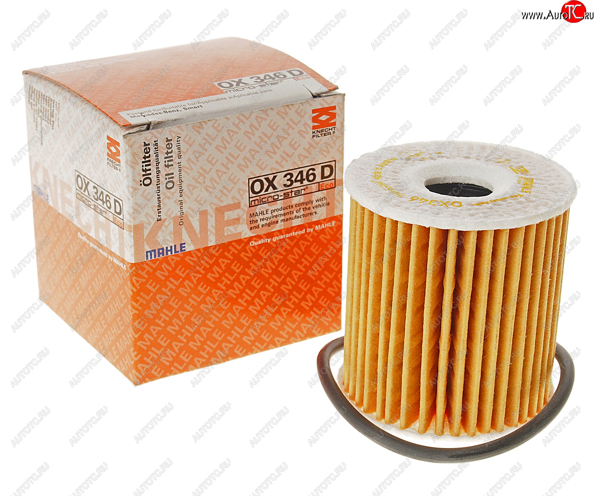 519 р. Фильтр масляный MERCEDES SMART (0.60.8) MAHLE MAHLE ox346d  с доставкой в г. Кемерово