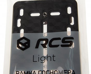 1 079 р. Рамка знака номерного антивандальная пластиковая 1шт. черная Light RCS RCS p02020   с доставкой в г. Кемерово. Увеличить фотографию 2