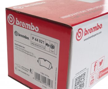 5 999 р. Колодки тормозные задние (4шт.) BREMBO Land Rover Range Rover 5 L460 (2021-2025)  с доставкой в г. Кемерово. Увеличить фотографию 3