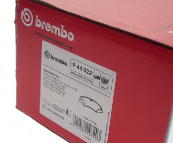 7 499 р. Колодки тормозные передние (4шт.) BREMBO  Land Rover Discovery ( 1 LJ,  2 L318,  3 L319,  4 L319,  5 L462) - Range Rover Sport ( 1 L320,  2 L494)  с доставкой в г. Кемерово. Увеличить фотографию 3