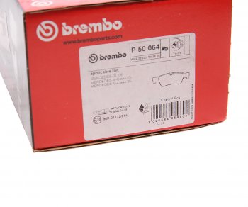 6 749 р. Колодки тормозные задние (4шт.) BREMBO Mercedes-Benz GL class X164 дорестайлинг (2006-2009)  с доставкой в г. Кемерово. Увеличить фотографию 4