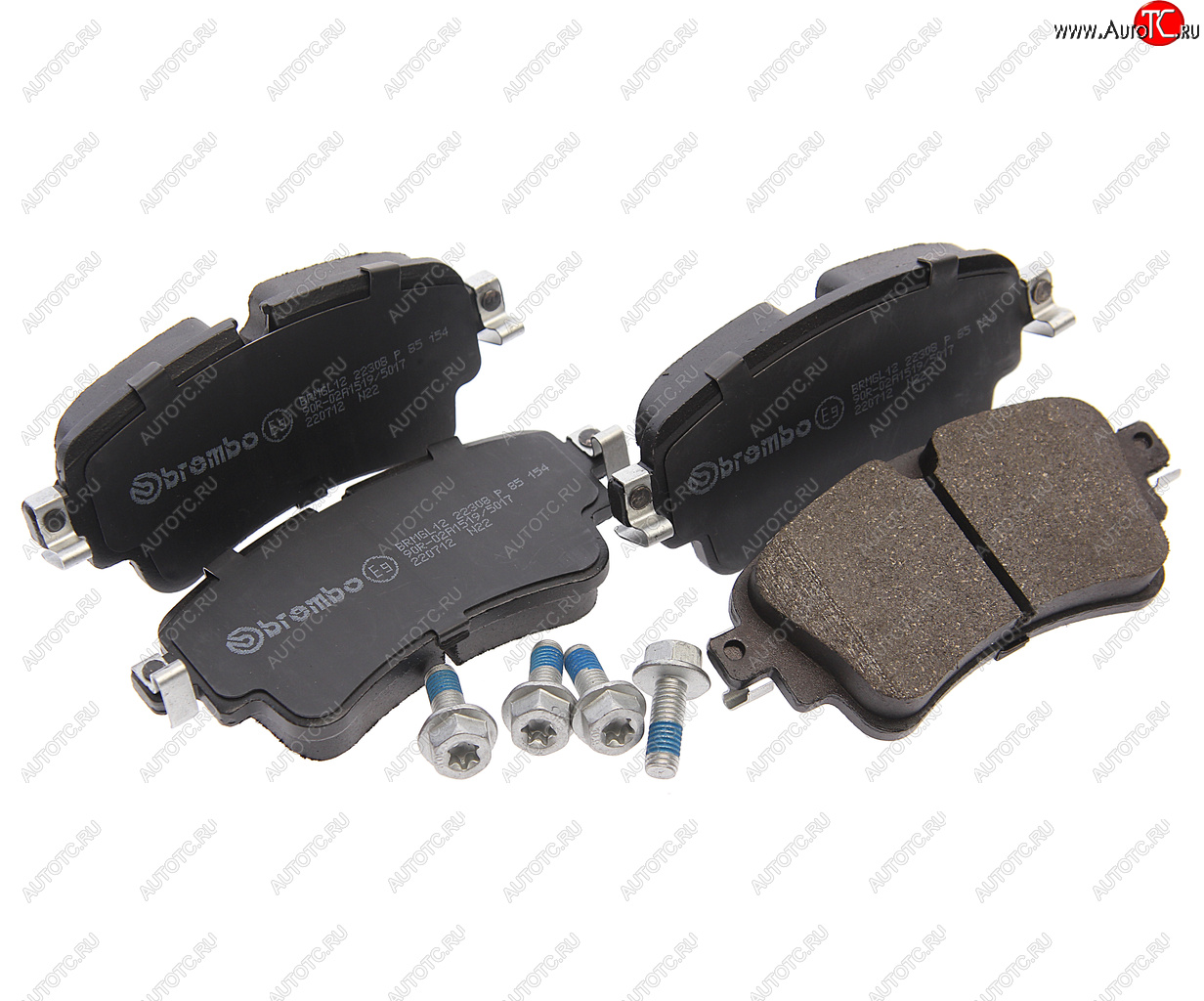 4 899 р. Колодки тормозные задние BREMBO Volkswagen Touareg CR (2018-2025)  с доставкой в г. Кемерово