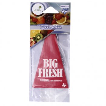 80 р. Ароматизатор подвесной пластина (тутти-фрутти) Big Fresh FKVJP FKVJP pabf-115 FKVJP pabf-115  с доставкой в г. Кемерово. Увеличить фотографию 1