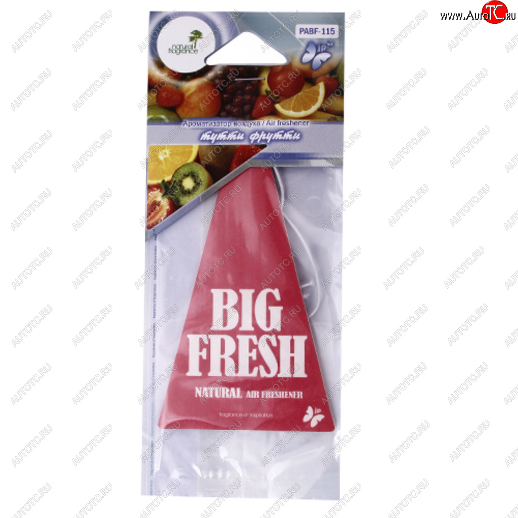 80 р. Ароматизатор подвесной пластина (тутти-фрутти) Big Fresh FKVJP FKVJP pabf-115 FKVJP pabf-115  с доставкой в г. Кемерово