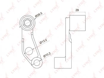 759 р. Ролик ГРМ VW Bora,Caddy,Golf,Polo AUDI A2 SEAT SKODA (1.41.6) обводной (с кронштейном) LYNX LYNX pb3030  с доставкой в г. Кемерово. Увеличить фотографию 1