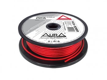 81 р. Кабель силовой 10Ga (6мм) 1м красный AURA AURA pcs-306r 75м  с доставкой в г. Кемерово. Увеличить фотографию 2
