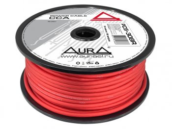 127 р. Кабель силовой 8Ga (8мм) 1м красный AURA AURA pcs-308r 50м  с доставкой в г. Кемерово. Увеличить фотографию 2