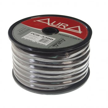 469 р. Кабель силовой 2Ga (35мм) 1м черный AURA AURA pcs-335b 20м  с доставкой в г. Кемерово. Увеличить фотографию 1
