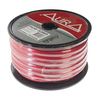 479 р. Кабель силовой 2Ga (35мм) 1м красный AURA AURA pcs-335r 20м  с доставкой в г. Кемерово. Увеличить фотографию 1