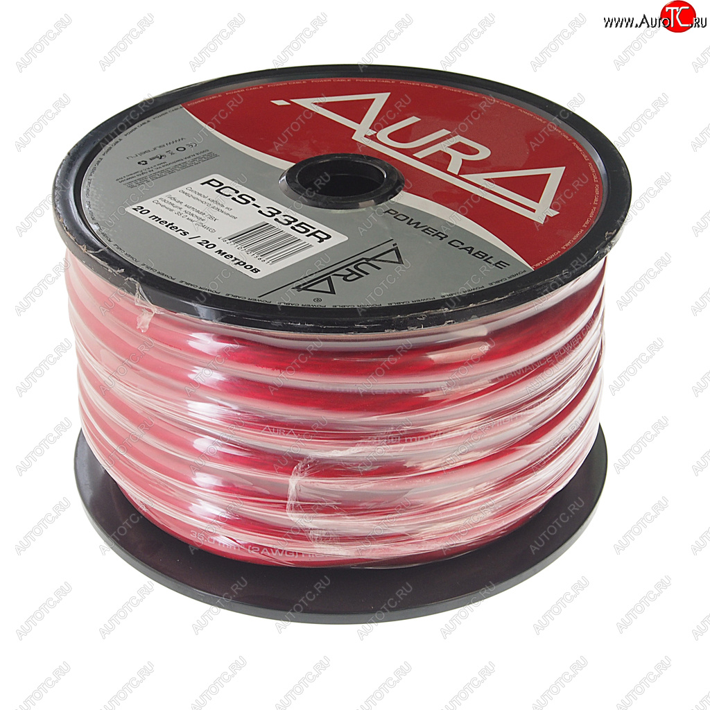 479 р. Кабель силовой 2Ga (35мм) 1м красный AURA AURA pcs-335r 20м  с доставкой в г. Кемерово