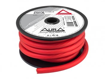 719 р. Кабель силовой 0Ga (55мм) 1м красный AURA AURA pcs-350r 10м.  с доставкой в г. Кемерово. Увеличить фотографию 2