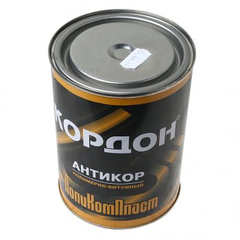 459 р. Антикор полимерно-битумный 1л Кордон ПОЛИКОМПЛАСТ ПОЛИКОМПЛАСТ pd180066  с доставкой в г. Кемерово. Увеличить фотографию 1