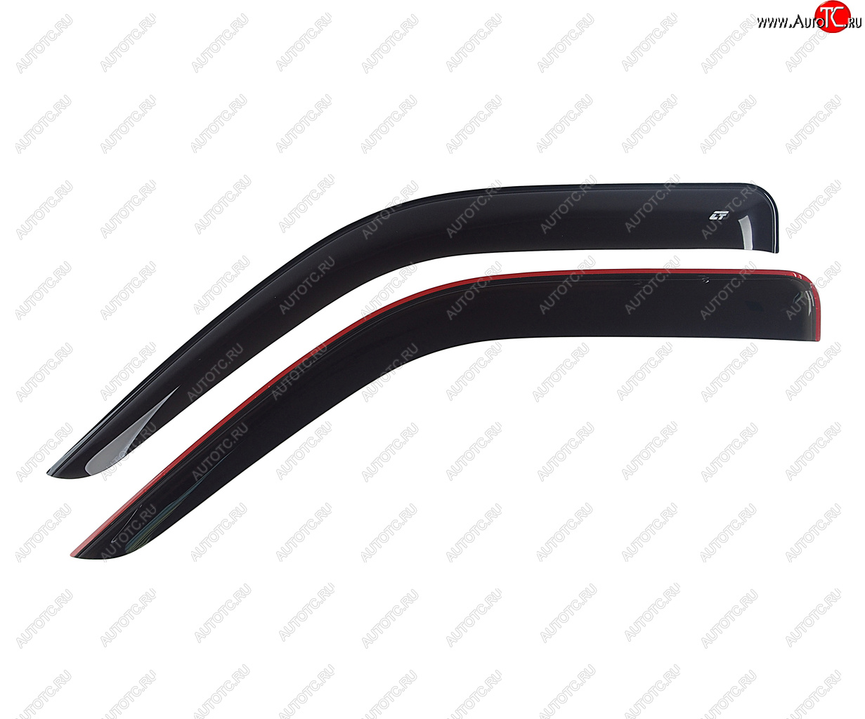 2 999 р. Комплект дефлекторов окон (широкий) COBRA TUNING CITROEN Jumper 250 (2006-2014) (черный глянцевый)  с доставкой в г. Кемерово