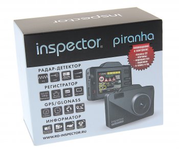 14 449 р. Видеорегистратор с радар-детектором GPS INSPECTOR INSPECTOR piranha  с доставкой в г. Кемерово. Увеличить фотографию 3