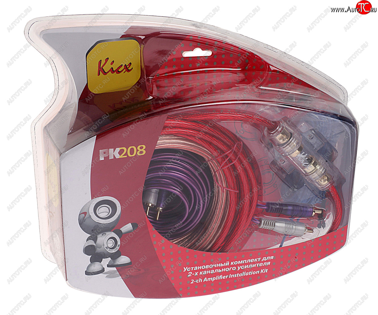 1 999 р. Набор для установки усилителя KICX KICX pk 20828  с доставкой в г. Кемерово