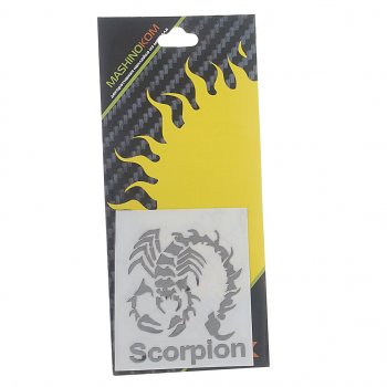 151 р. Наклейка металлическая Scorpion с надписью 52х50мм MASHINOKOM MASHINOKOM pkta 060  с доставкой в г. Кемерово. Увеличить фотографию 1