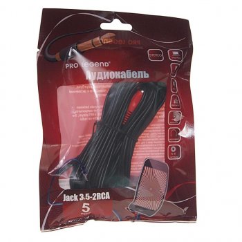 211 р. Кабель jack 3.5-RCA 5м PRO LEGEND PRO LEGEND pl1061  с доставкой в г. Кемерово. Увеличить фотографию 1