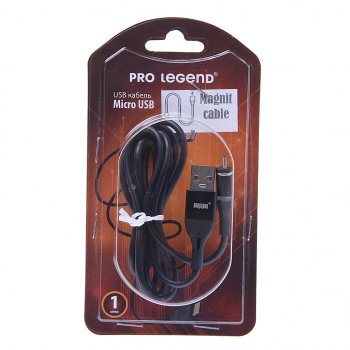 244 р. Кабель micro USB 1м магнитный PRO LEGEND PRO LEGEND pl1151  с доставкой в г. Кемерово. Увеличить фотографию 1