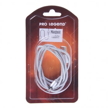 299 р. Кабель USB Type C 1м магнитный PRO LEGEND PRO LEGEND pl1155  с доставкой в г. Кемерово. Увеличить фотографию 1