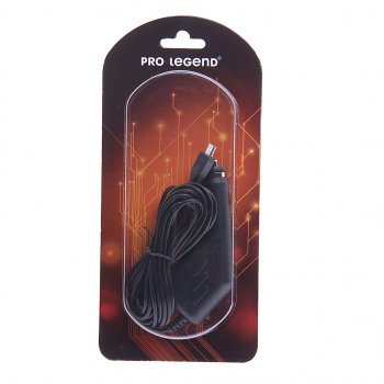 258 р. Устройство зарядное для видеорегистратора PRO LEGEND PRO LEGEND pl3311  с доставкой в г. Кемерово. Увеличить фотографию 1