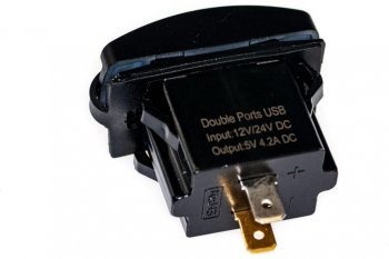 749 р. Розетка автомобильная встраиваемая 12V-24V 2USB 4.2A PRO LEGEND PRO LEGEND pl9372  с доставкой в г. Кемерово. Увеличить фотографию 2