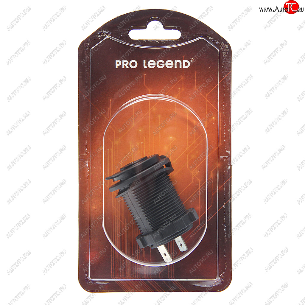 389 р. Гнездо прикуривателя 12V-24V красная подсветка PRO LEGEND PRO LEGEND pl9378  с доставкой в г. Кемерово