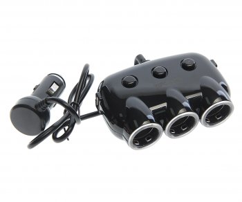 919 р. Разветвитель прикуривателя 3-х гнездовой 12-24V 2USB ZIPOWER ZIPOWER pm6653  с доставкой в г. Кемерово. Увеличить фотографию 1