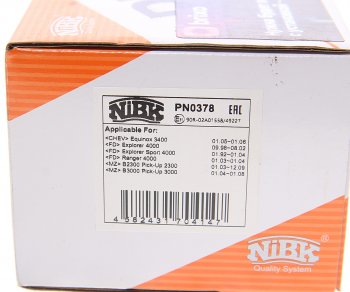 3 799 р. Колодки тормозные передние (4шт.) NIBK Ford Explorer U502 1-ый рестайлинг, 5 дв. (2015-2018)  с доставкой в г. Кемерово. Увеличить фотографию 3