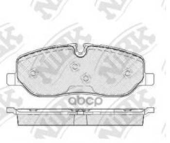 5 249 р. Колодки тормозные передние (4шт.) NIBK  Land Rover Discovery ( 3 L319,  4 L319,  5 L462) - Range Rover  3 L322  с доставкой в г. Кемерово. Увеличить фотографию 1