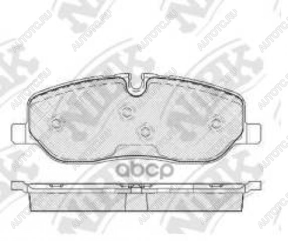 5 249 р. Колодки тормозные передние (4шт.) NIBK  Land Rover Discovery ( 3 L319,  4 L319,  5 L462) - Range Rover  3 L322  с доставкой в г. Кемерово