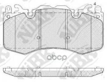 7 599 р. Колодки тормозные передние (4шт.) NIBK Land Rover Range Rover 5 L460 (2021-2025)  с доставкой в г. Кемерово. Увеличить фотографию 1