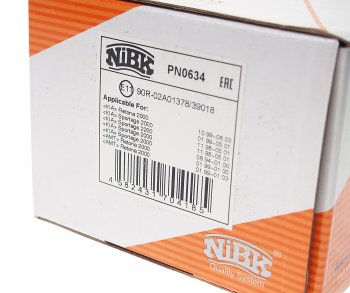 2 399 р. Колодки тормозные KIA Sportage (-03) передние (4шт.) NIBK NIBK pn0634 NIBK pn0634  с доставкой в г. Кемерово. Увеличить фотографию 3