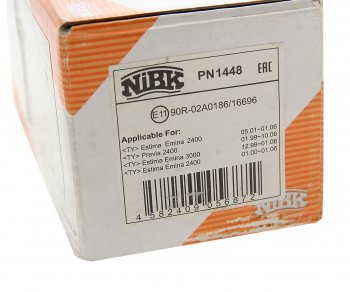 2 689 р. Колодки тормозные TOYOTA Camry (V20) LEXUS передние (4шт.) NIBK NIBK pn1448 NIBK pn1448  с доставкой в г. Кемерово. Увеличить фотографию 4