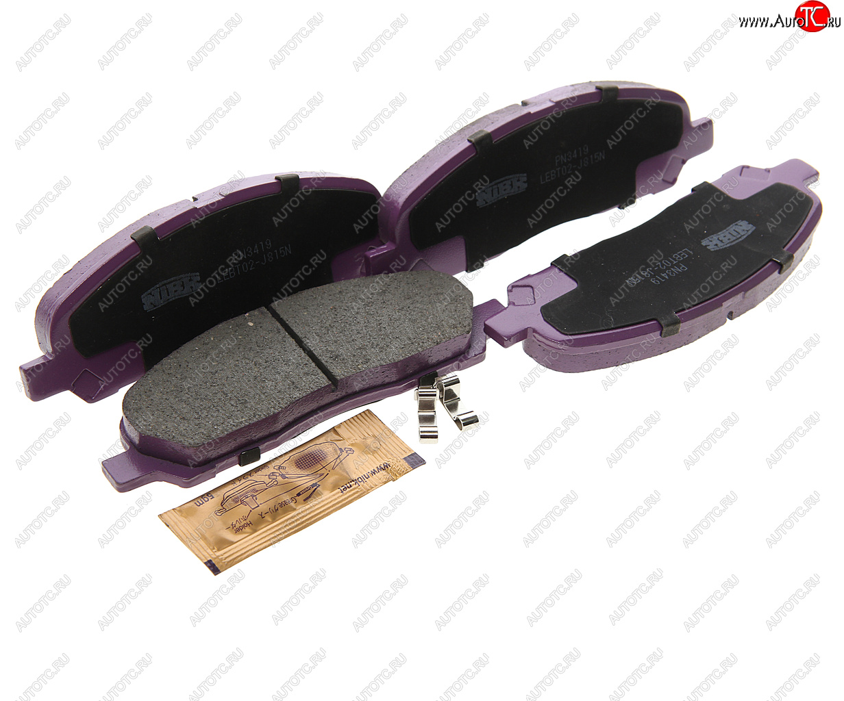 3 199 р. Колодки тормозные MITSUBISHI Grandis (98-03) передние (4шт.) NIBK NIBK pn3419 NIBK pn3419  с доставкой в г. Кемерово