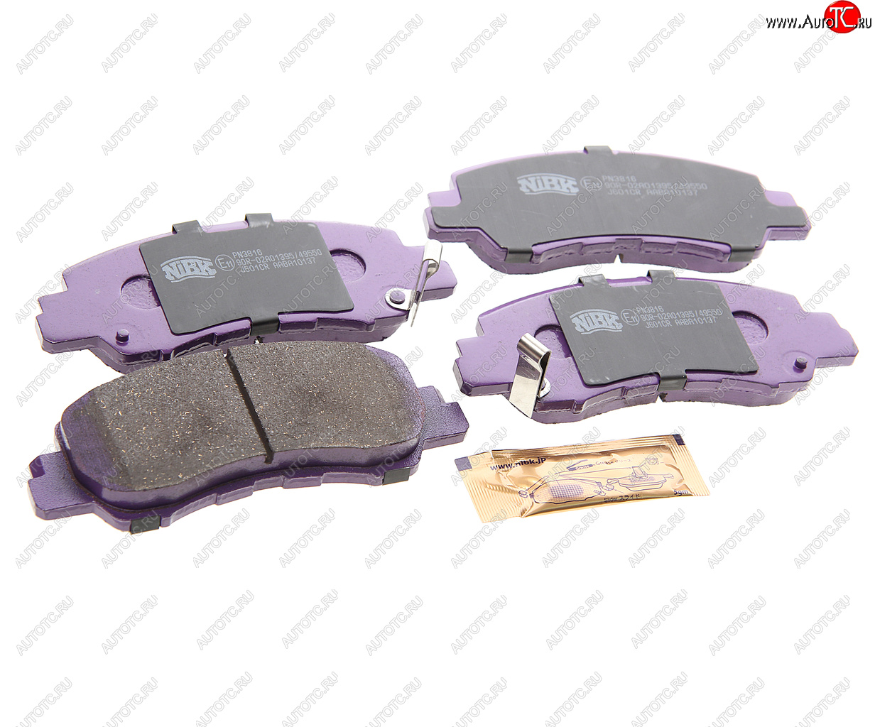 4 799 р. Колодки тормозные MITSUBISHI Eclipse (18-) передние (4шт.) NIBK NIBK pn3816 NIBK pn3816  с доставкой в г. Кемерово