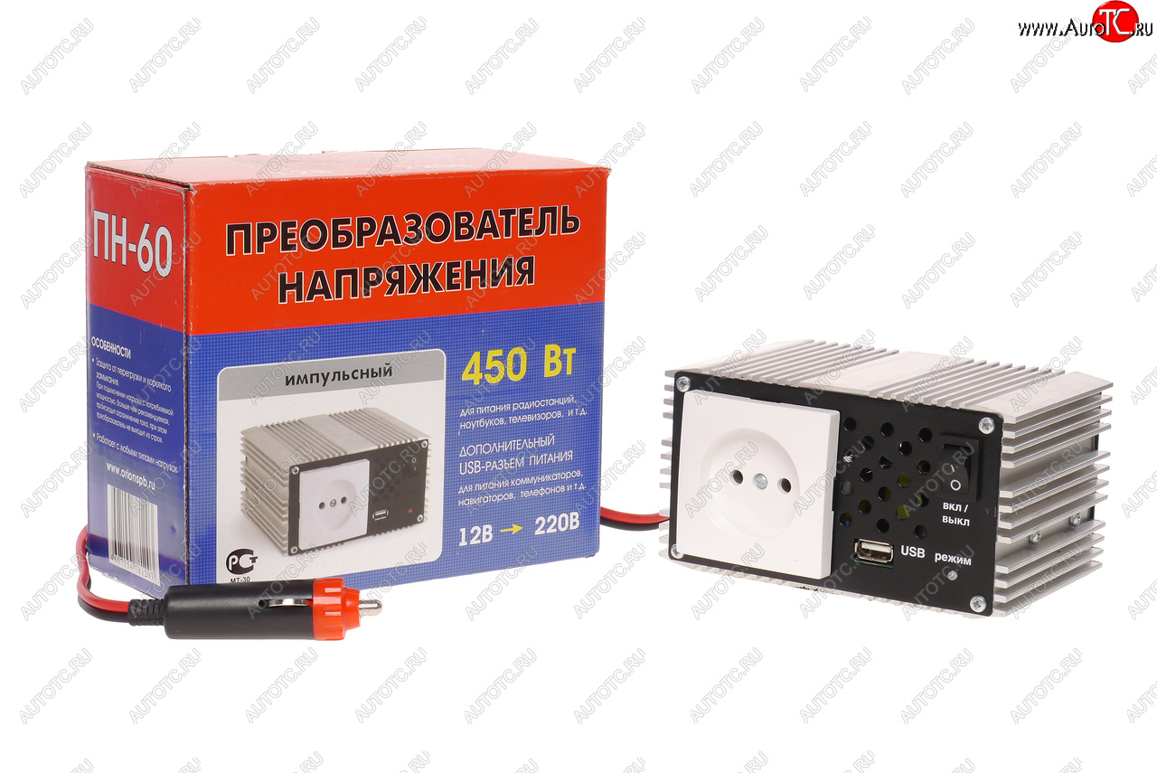 5 499 р. Преобразователь напряжения (инвертор) 12-220V 450Вт ВЫМПЕЛ ОРИОН пн-60  с доставкой в г. Кемерово