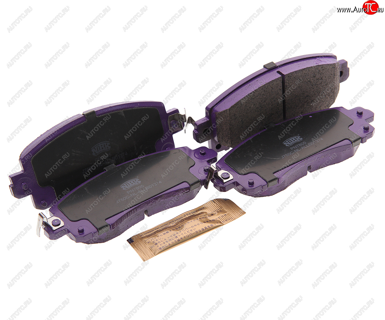 6 549 р. Колодки тормозные передние (4шт.) NIBK Subaru Impreza GT хэтчбэк дорестайлинг (2016-2019)  с доставкой в г. Кемерово