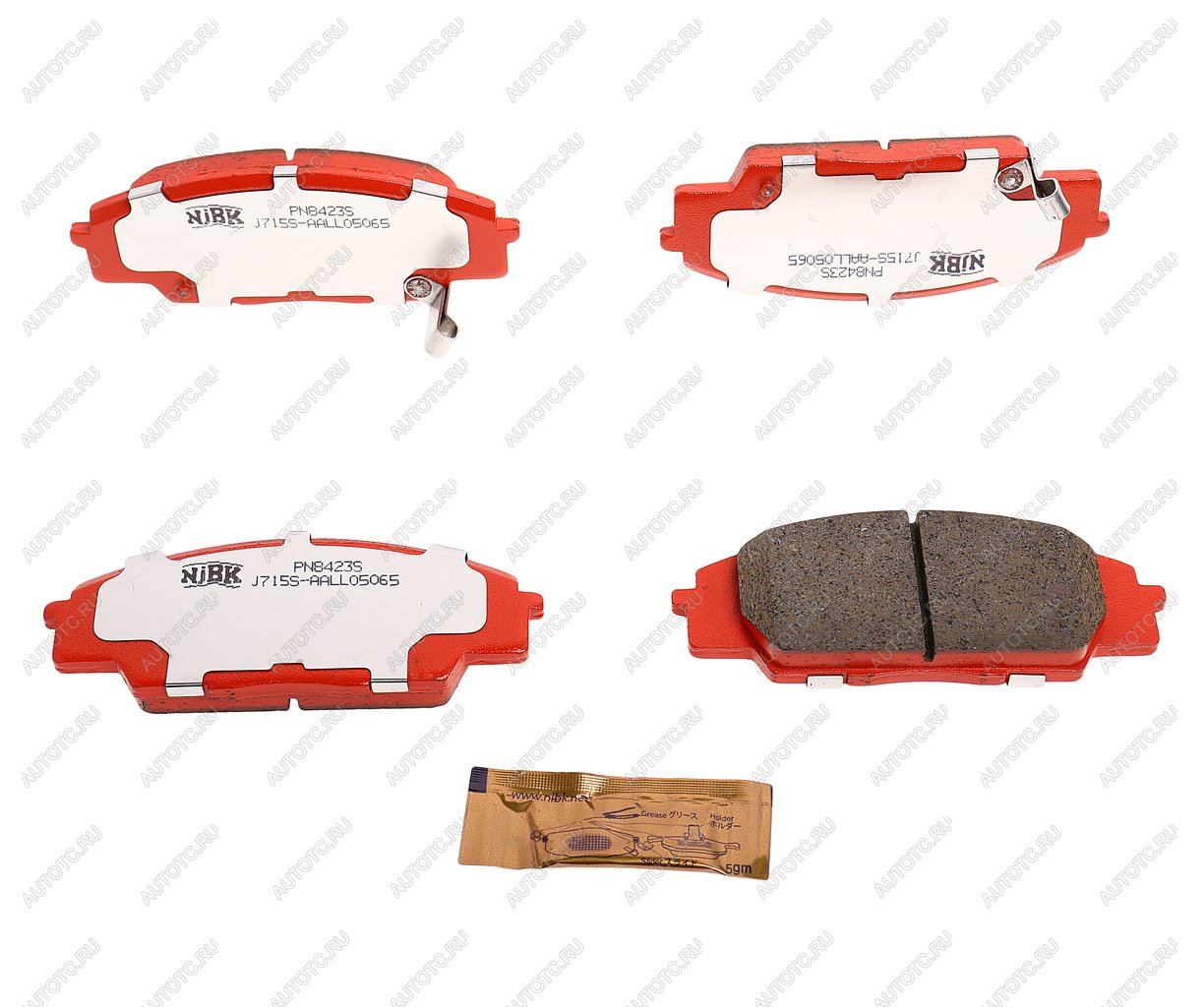 9 549 р. Колодки тормозные передние (4шт.) NIBK Honda Civic ES седан дорестайлинг (2000-2003)  с доставкой в г. Кемерово