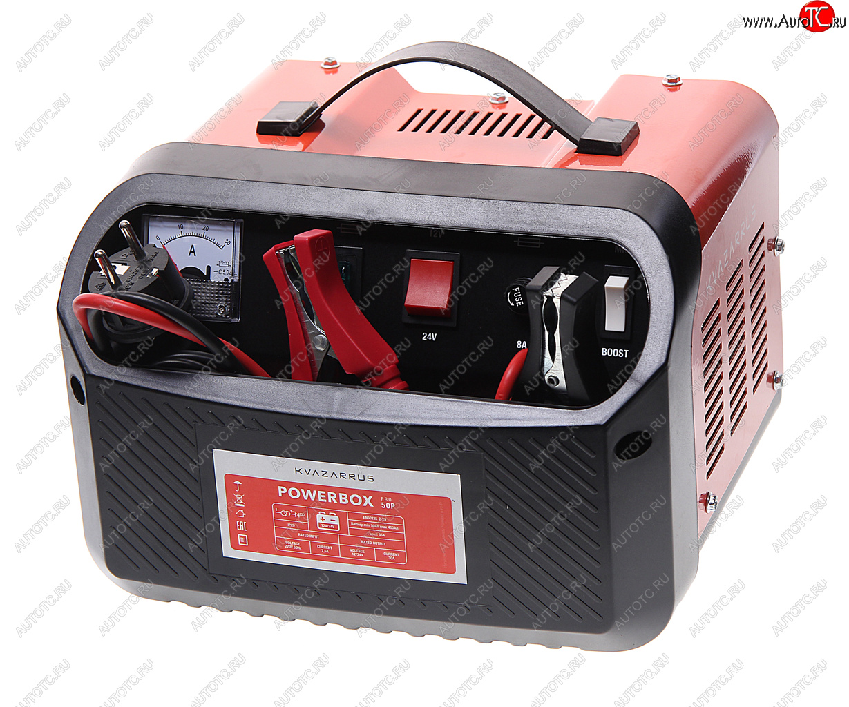 5 199 р. Устройство зарядное 12-24V 35А 40-400Ач 220V (автомат) KVAZARRUS KVAZARRUS powerbox 50p boost  с доставкой в г. Кемерово