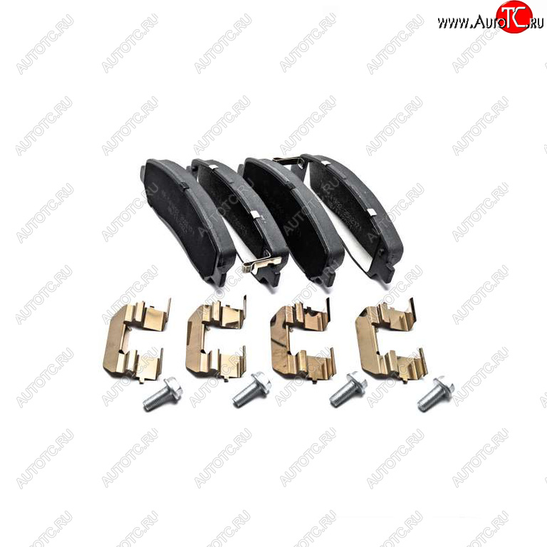 1 199 р. Колодки тормозные ГАЗель Next-C41R92 задние дисковые (4шт.) PRAVT PRAVT pr.c41r92.3502171  с доставкой в г. Кемерово