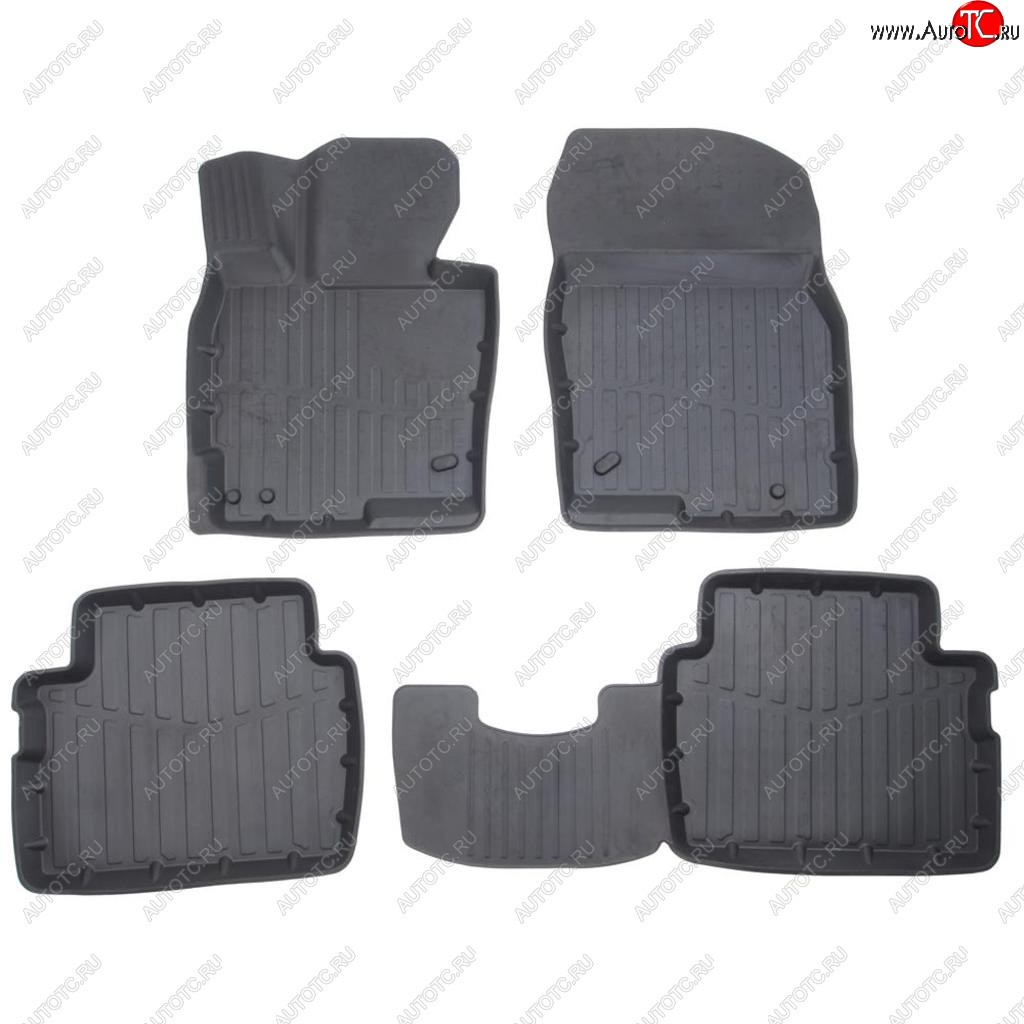 3 199 р. Коврик салона MAZDA CX5 (11-) 3D резина черный (4 предм.) Premium SRTK SRTK pr.mz.5.11g.02066  с доставкой в г. Кемерово
