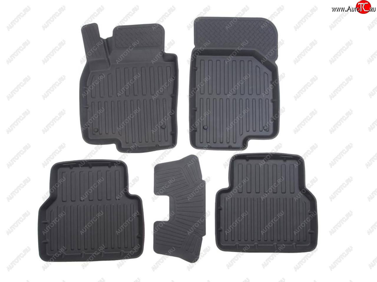 3 199 р. Коврик салона VW Tiguan (07-16) 3D резина черный (5 предм.) Premium SRTK SRTK pr.w.tig.07g.02067  с доставкой в г. Кемерово