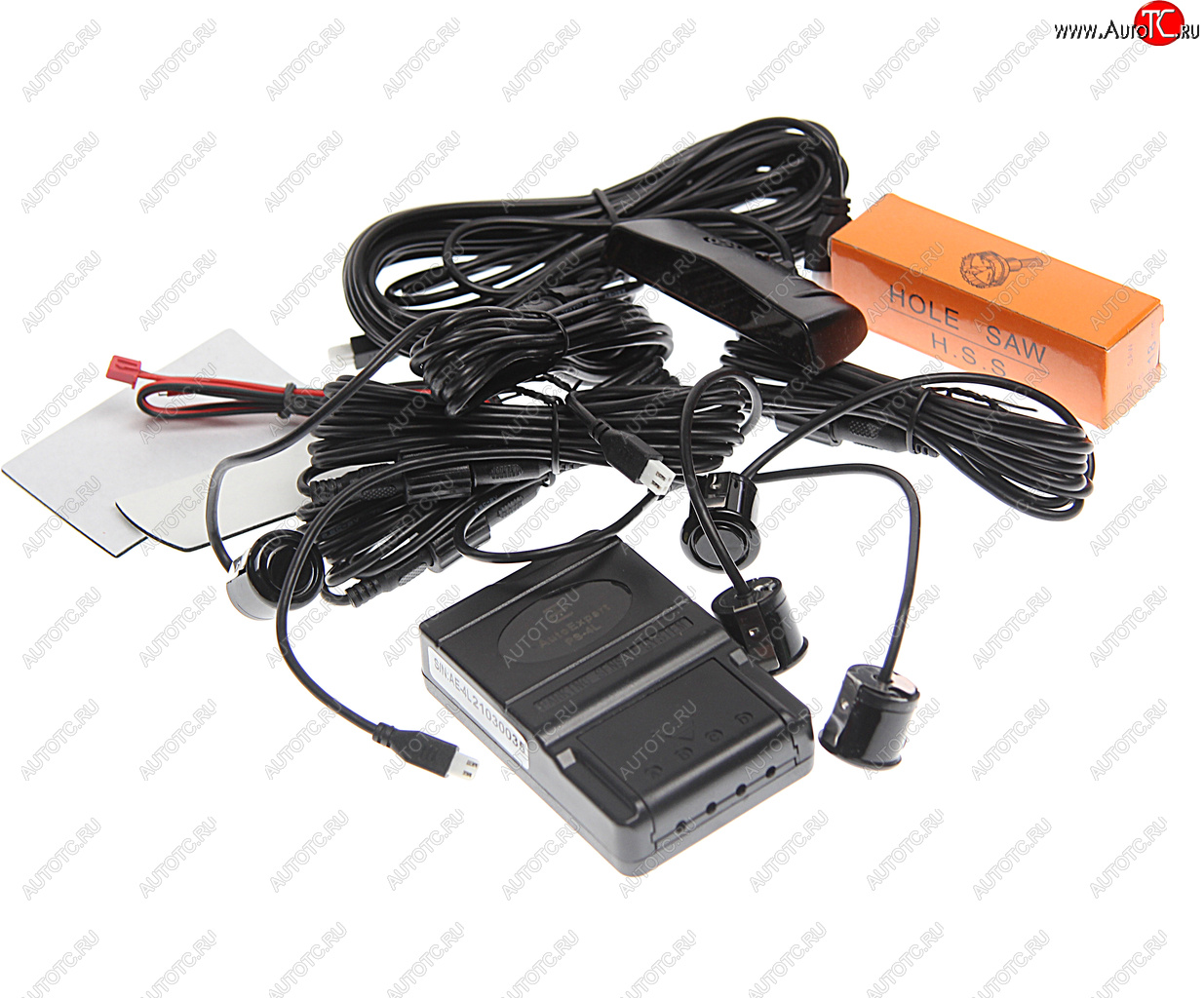 1 349 р. Датчик парковки d=19мм AUTOEXPERT AUTOEXPERT ps-4l profi black  с доставкой в г. Кемерово