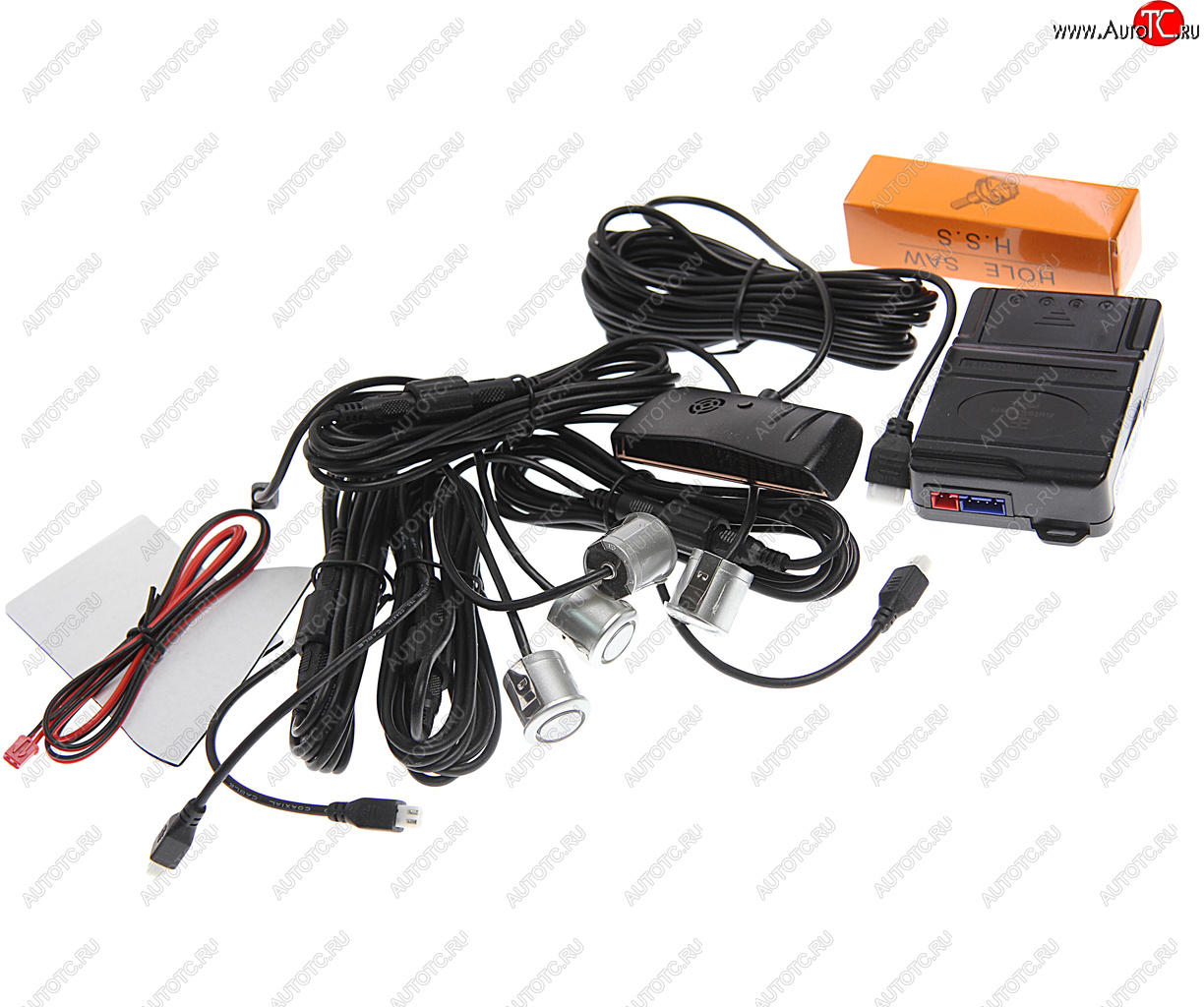 1 369 р. Датчик парковки d=19мм AUTOEXPERT AUTOEXPERT ps-4l profi silver  с доставкой в г. Кемерово