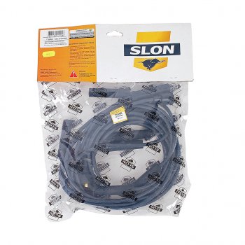 2 299 р. Провод высоковольтный ГАЗ-53,ЗИЛ-130 комплект силикон SLON SLON пшкд.130.3707080  с доставкой в г. Кемерово. Увеличить фотографию 1