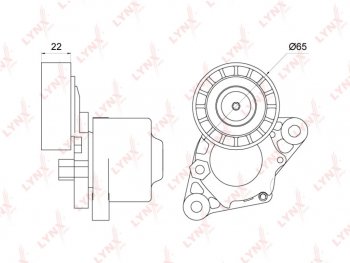 4 999 р. Натяжитель приводного ремня HYUNDAI Accent (06-),Elantra (06-),i30 KIA Ceed LYNX LYNX pt3251  с доставкой в г. Кемерово. Увеличить фотографию 1