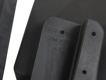 819 р. Брызговик ГАЗель Next колеса переднего НО термоэластопласт комплект 2шт. ПТП ПТП ptp001046  с доставкой в г. Кемерово. Увеличить фотографию 3